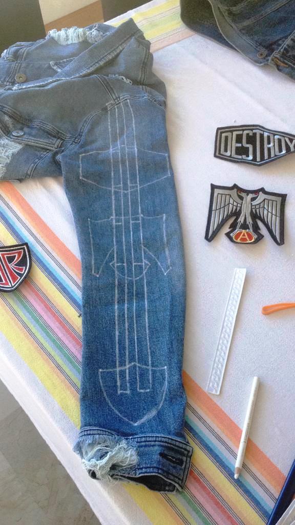 CM7 custom denim jacket Destroy