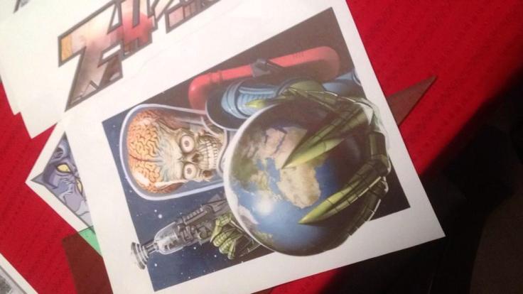 CM7 custom print t-shirt Mars Attacks