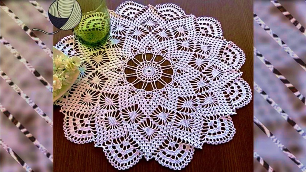 🕸 Recopilación de 100 ideas para centros de mesa redondos tejidos a croché 🧵